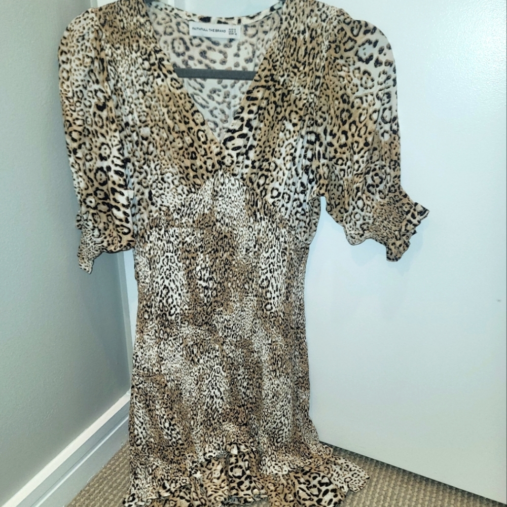 Faithfull the brand leopard dress